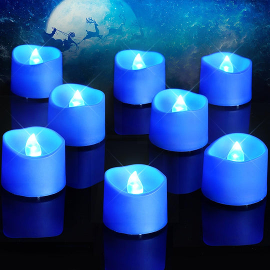 24Pcs Flickering Flameless Candle Battery Operated, 200+Hours Fake Electric LED Tea Lights