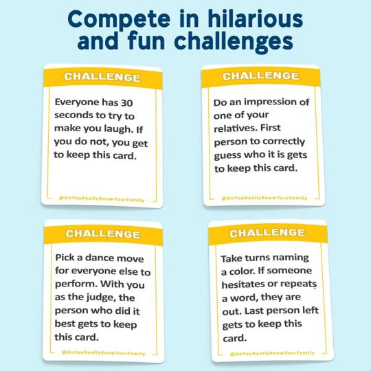 Do You Really Know Your Family Game Family Party Cards Game