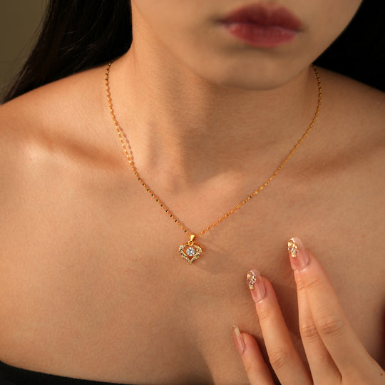 Golden Stamen Star-Blooming Necklace