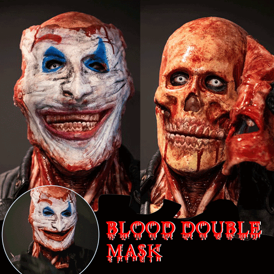 Halloween Double Layer Gory Horror Mask