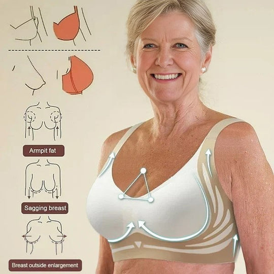 3 Packs Super Gather bra Wireless Push-up Bra No more sagging breasts