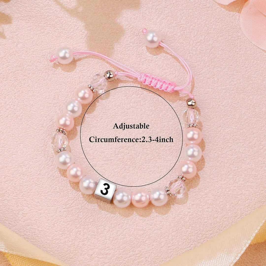 Sereney Birthday Gifts for Girls Beaded Bracelets as 1 3 4 5 6 7 8 9 10 11 12 13 15 16 Year Old