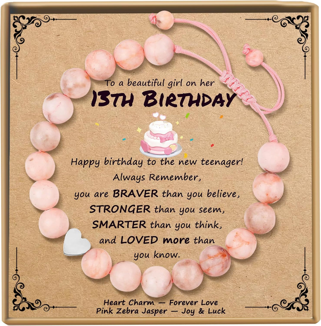 Sereney Birthday Gifts for Girls Beaded Bracelets as 1 3 4 5 6 7 8 9 10 11 12 13 15 16 Year Old