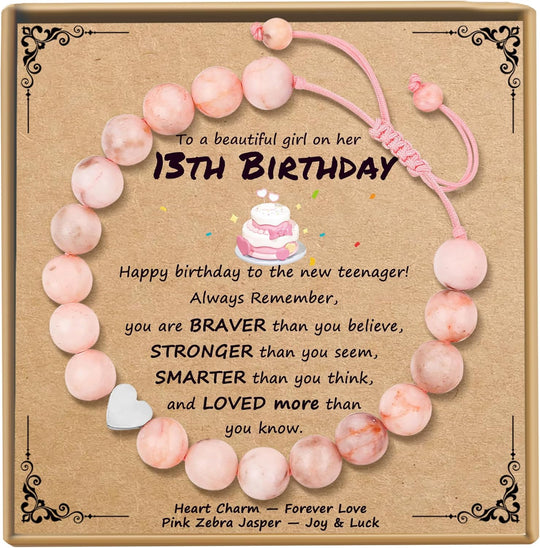 Sereney Birthday Gifts for Girls Beaded Bracelets as 1 3 4 5 6 7 8 9 10 11 12 13 15 16 Year Old