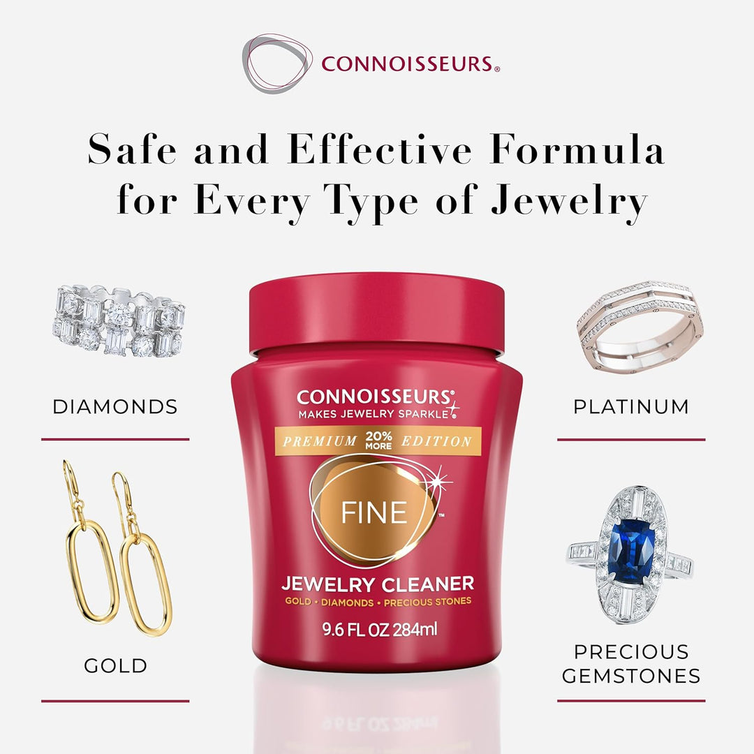 Premium Edition Jewelry Cleaner, Value Size 9.6oz - Pick from Fine, Silver or Delicate Jewelry Cleaner