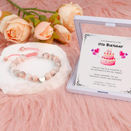 Sereney Birthday Gifts for Girls Beaded Bracelets as 1 3 4 5 6 7 8 9 10 11 12 13 15 16 Year Old