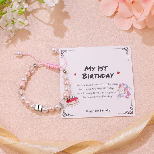 Sereney Birthday Gifts for Girls Beaded Bracelets as 1 3 4 5 6 7 8 9 10 11 12 13 15 16 Year Old