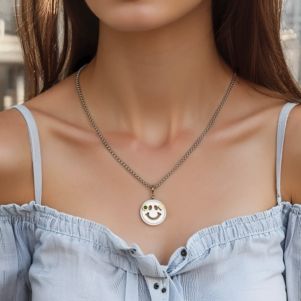 Emerald Smile Pendant Necklace