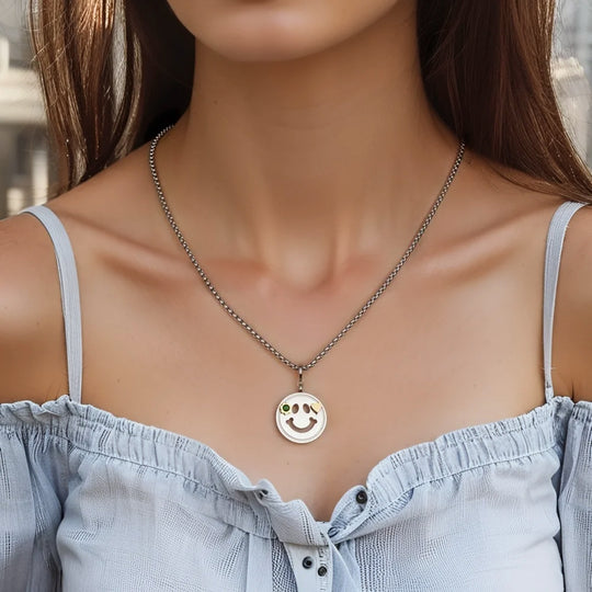 Emerald Smile Pendant Necklace
