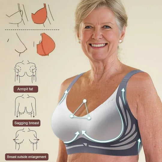 3 Packs Super Gather bra Wireless Push-up Bra No more sagging breasts