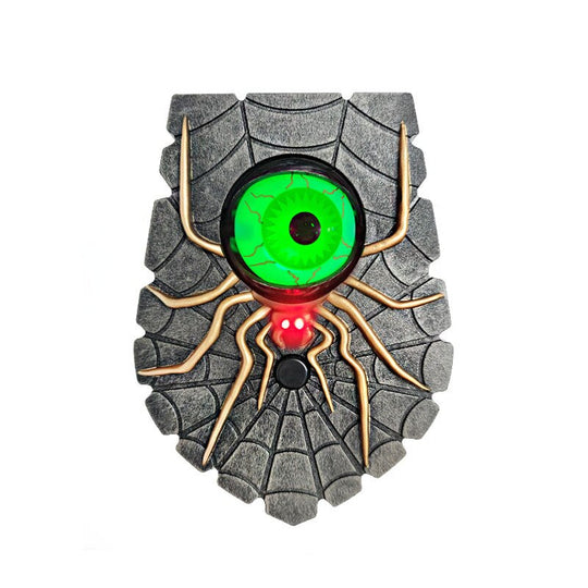 Halloween Animated Doorbell with Spooky Rotating Eyes and Sound Effects