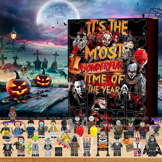 Halloween Horror Movie Advent Calendar with 24 Spooky Collectibles