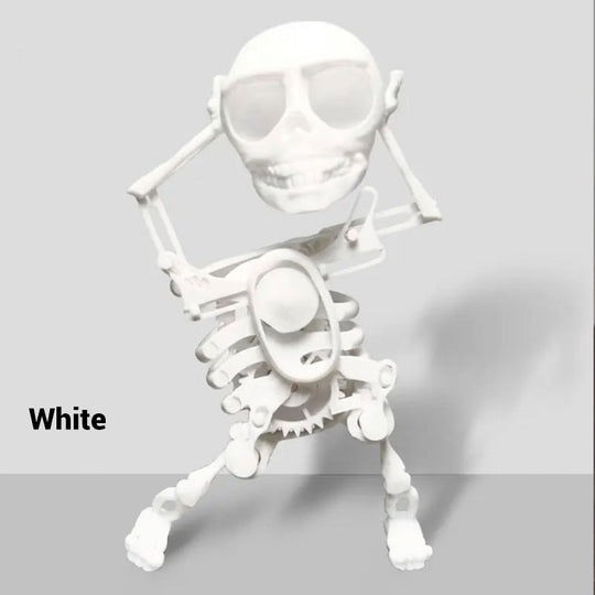 3D Printed Dancing Skeleton Halloween Decoration with Light & Sound Effects