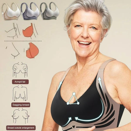 3 Packs Super Gather bra Wireless Push-up Bra No more sagging breasts