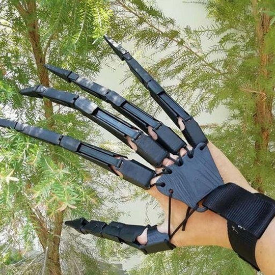 Realistic Articulated Skeleton Fingers Halloween Costume Accessory