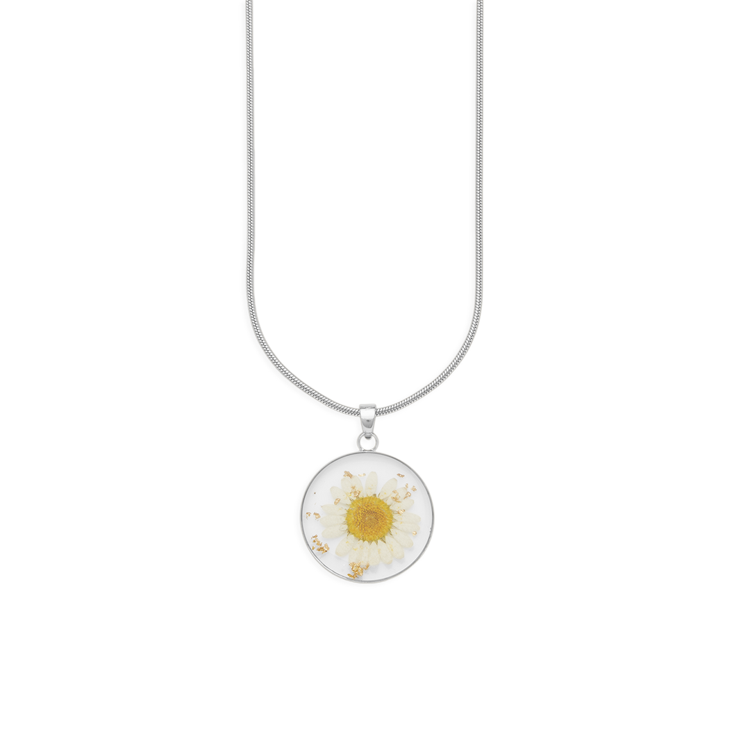 Pressed Birth Flower Necklace