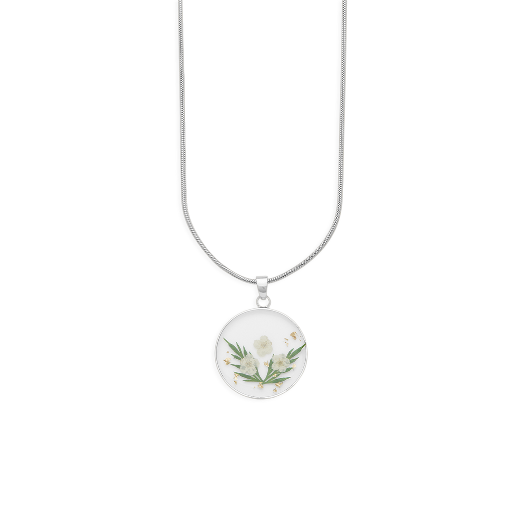 Pressed Birth Flower Necklace