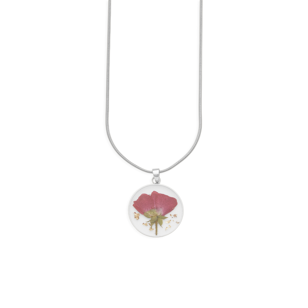 Pressed Birth Flower Necklace