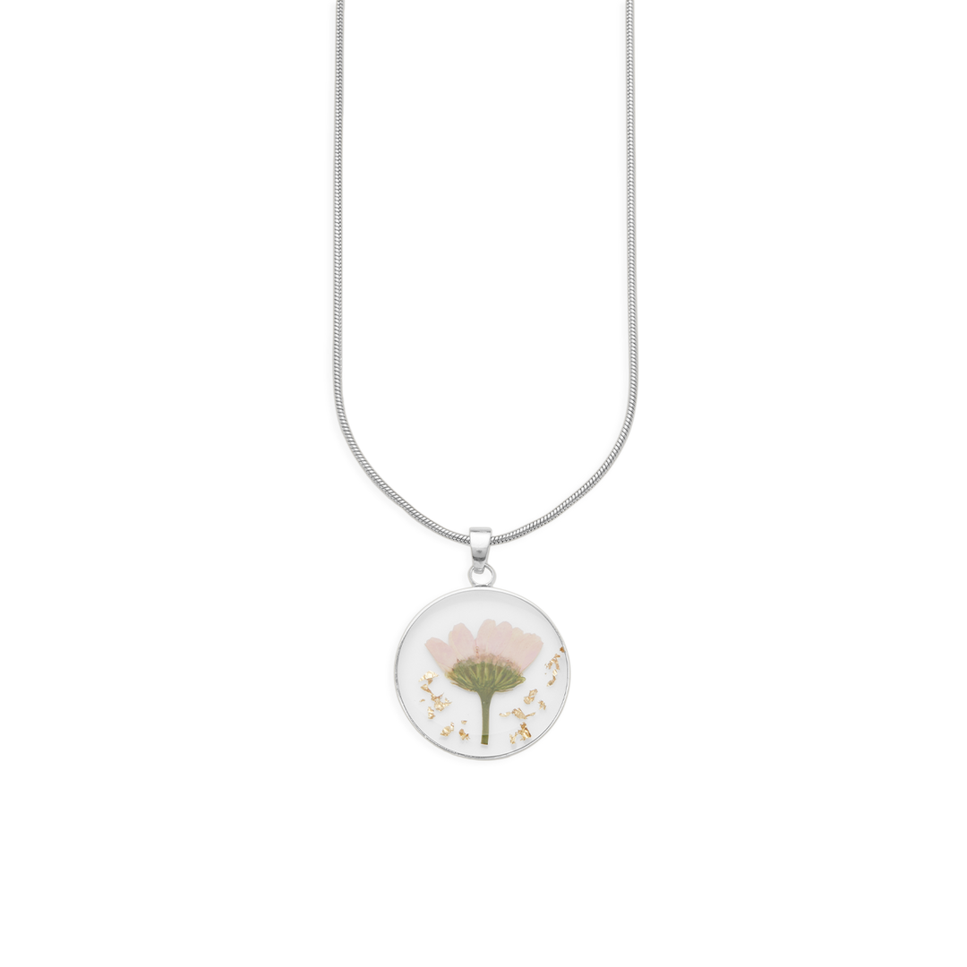 Pressed Birth Flower Necklace