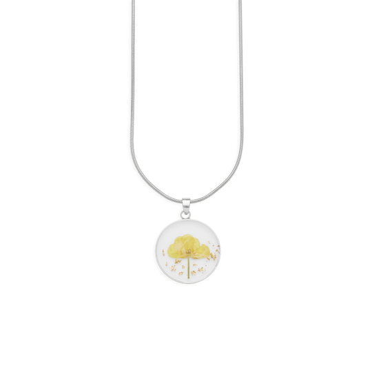 Pressed Birth Flower Necklace