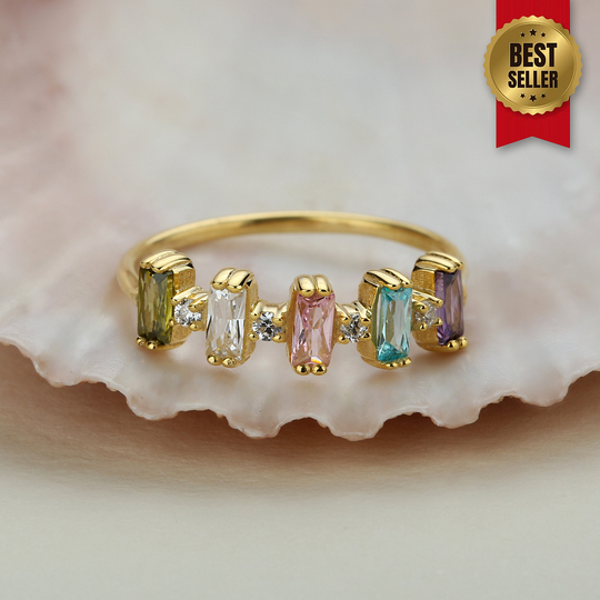 Custom Family Birthstones Ring