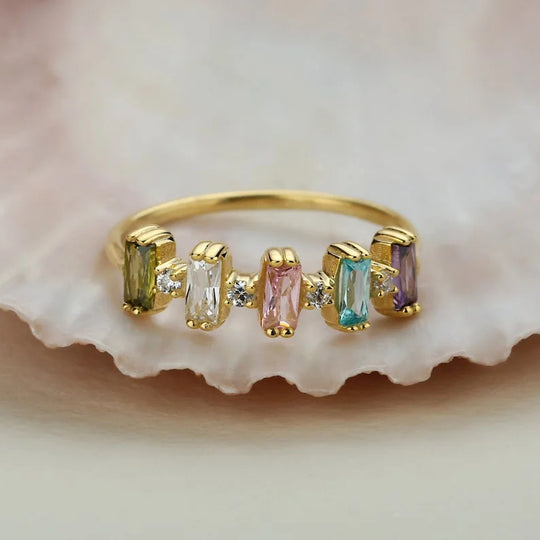 Custom Family Birthstones Ring