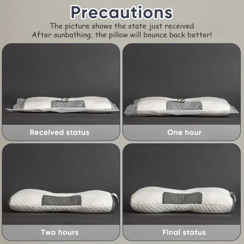 2 Soft Woven Neck Massage Couple Pillows Adjustable Ergonomic Orthotic Profile Support