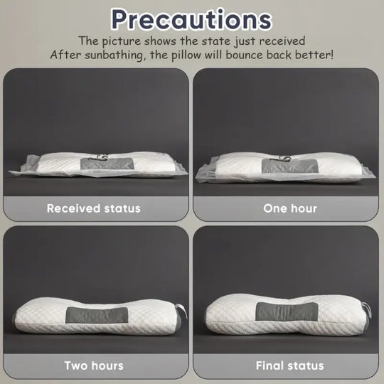 2 Soft Woven Neck Massage Couple Pillows Adjustable Ergonomic Orthotic Profile Support