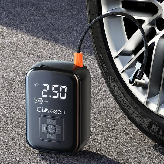 Portable Tire Inflator with Digital Display - Fast Cordless Air Compressor