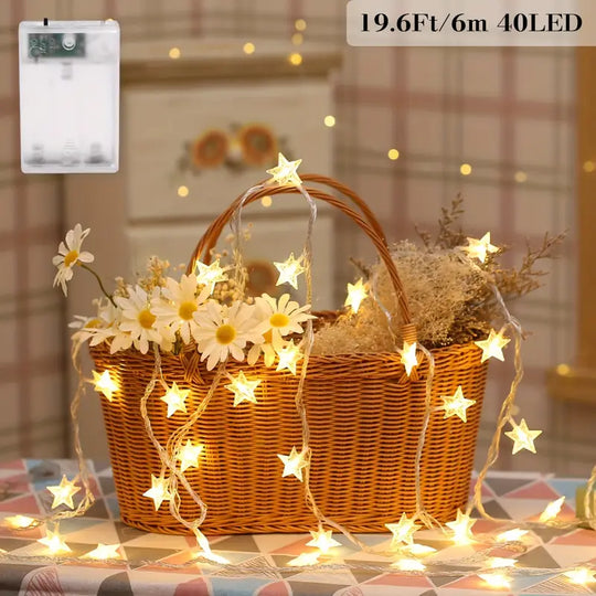 String Lights 10, 20, 30, 40, 80, LED Star String Lights