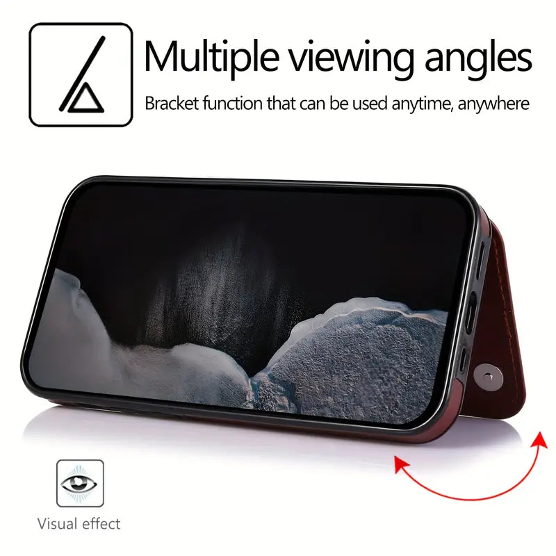 For iPhone 17 Air 16e 16 15 14 13 12 11 Pro Max XR XS Max SE 2022/2020 7 8 Plus Wallet Case with Card Holder