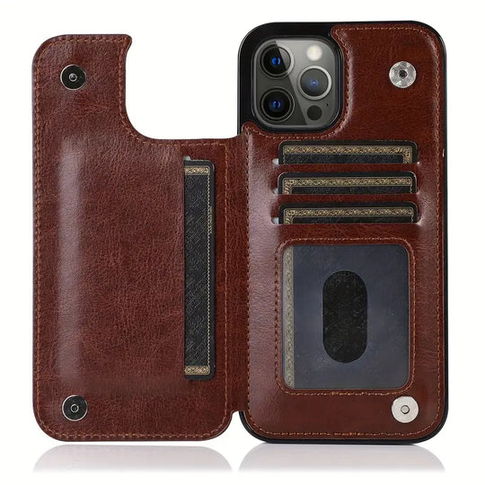 For iPhone 17 Air 16e 16 15 14 13 12 11 Pro Max XR XS Max SE 2022/2020 7 8 Plus Wallet Case with Card Holder