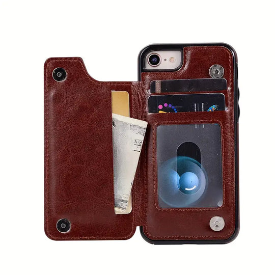 For iPhone 17 Air 16e 16 15 14 13 12 11 Pro Max XR XS Max SE 2022/2020 7 8 Plus Wallet Case with Card Holder