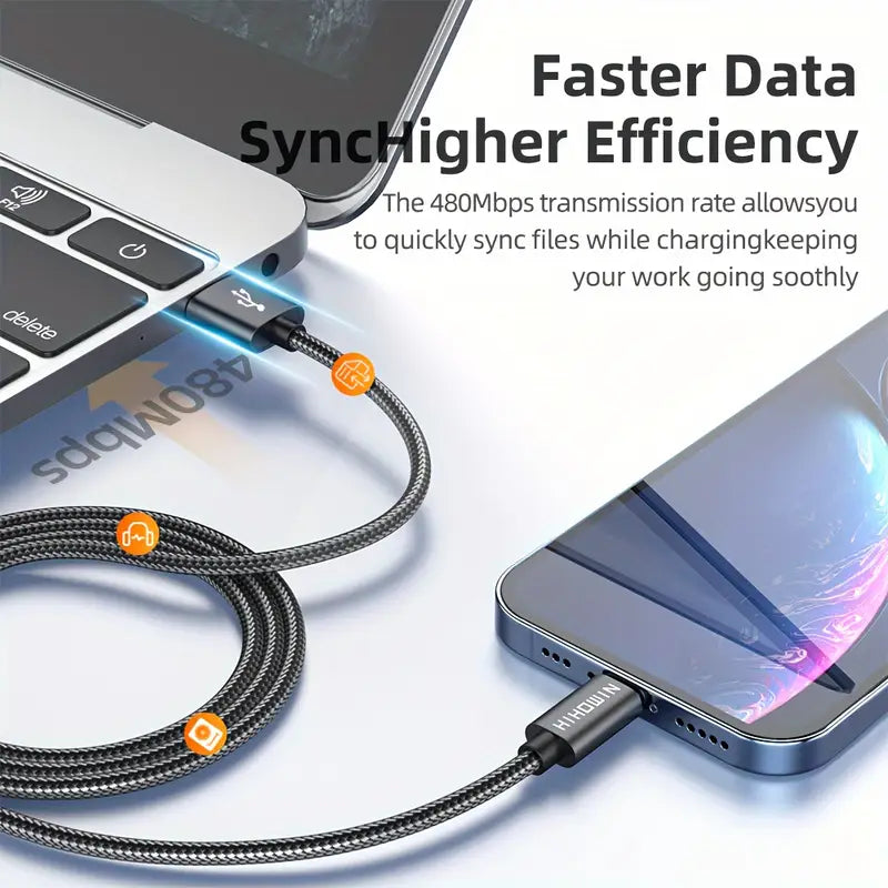 Fast Charging Cable USB Data Synchronization Cable for Iphone 14 13 12 11 Pro Max SE X 8 7 6 Charger Cable for Ipad