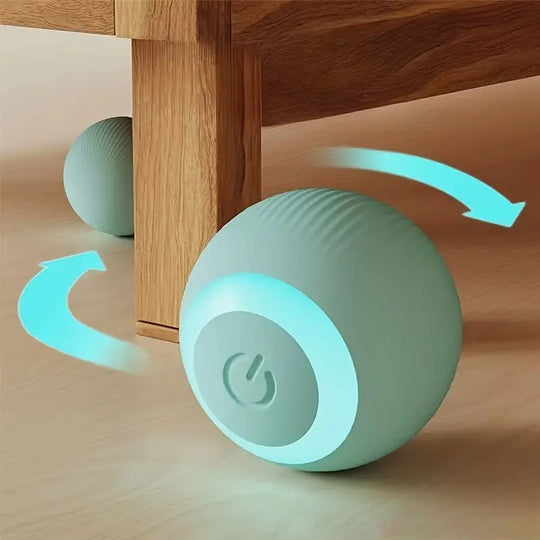 Smart Cat Ball Toy Cat Interactive Glow Ball: USB Rechargeable, Auto-Roll