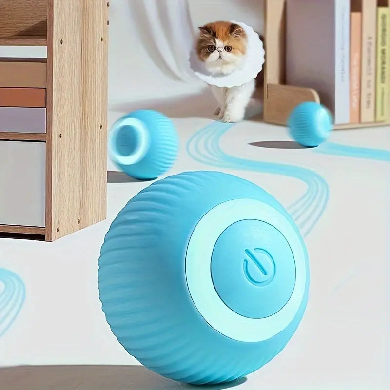 Smart Cat Ball Toy Cat Interactive Glow Ball: USB Rechargeable, Auto-Roll