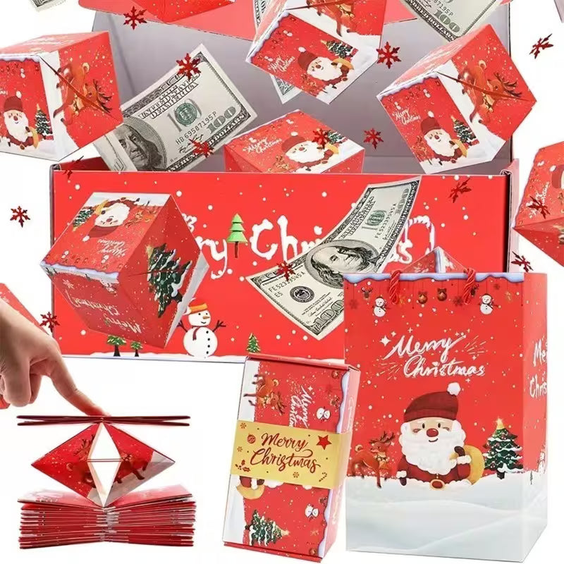 Pop-Open Surprise Folding Bouncing Red Envelope Gift Box