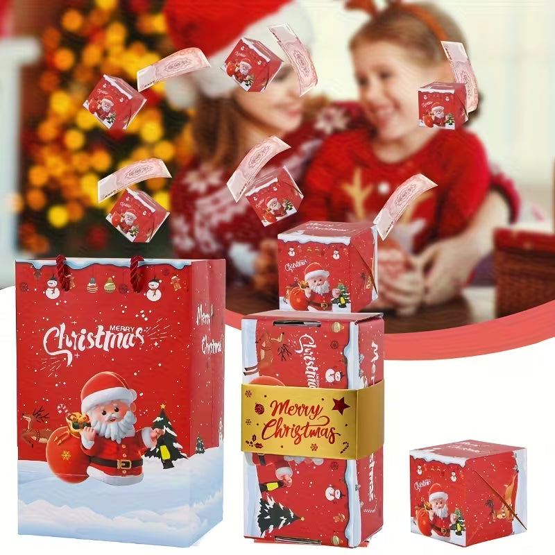 Pop-Open Surprise Folding Bouncing Red Envelope Gift Box