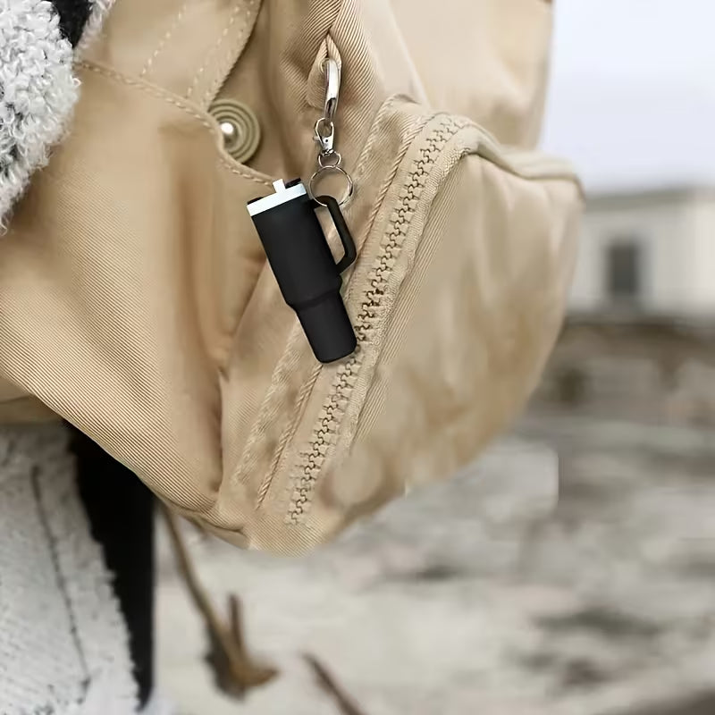 Mini Drink Container Key Chain Set - Detachable Lip Balm Holder