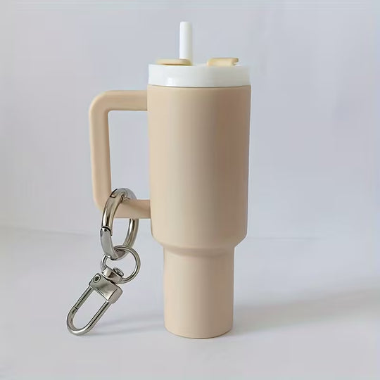 Mini Drink Container Key Chain Set - Detachable Lip Balm Holder