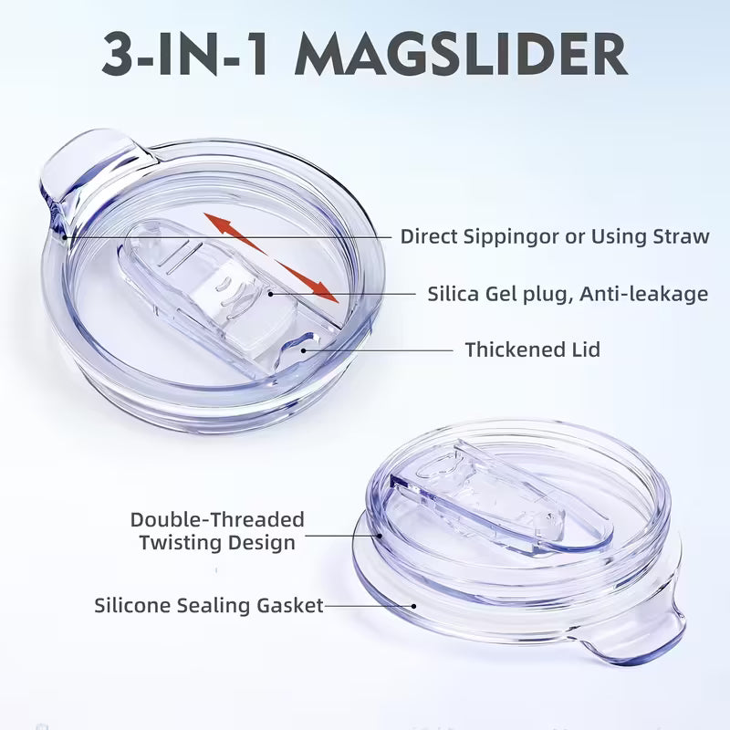 Christmas Cups 40 Oz Tumbler With Handle Insulated Water Bottle Carrier Bag With Lid And Straw
