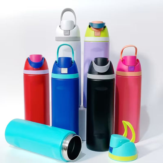 Christmas Gift 24oz Stainless Steel Insulated Vacuum Cup with Straw