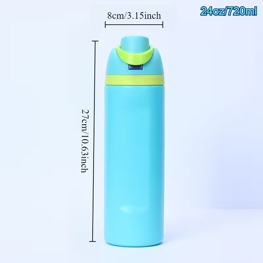 Christmas Gift 24oz Stainless Steel Insulated Vacuum Cup with Straw