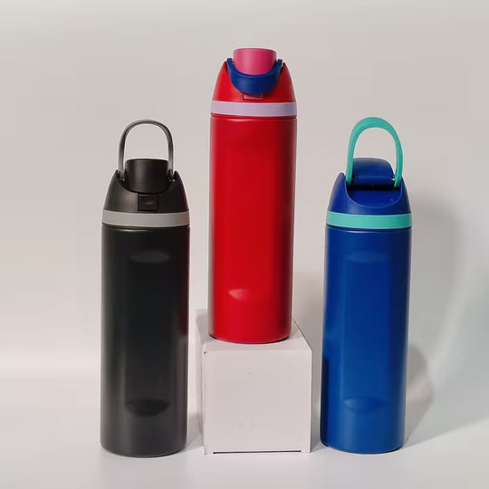 Christmas Gift 24oz Stainless Steel Insulated Vacuum Cup with Straw