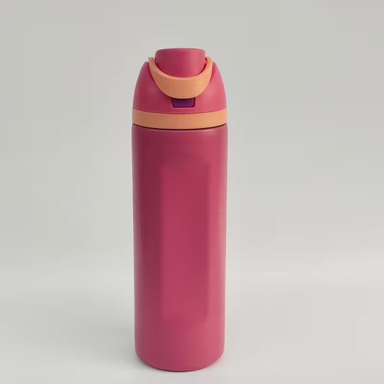 Christmas Gift 24oz Stainless Steel Insulated Vacuum Cup with Straw