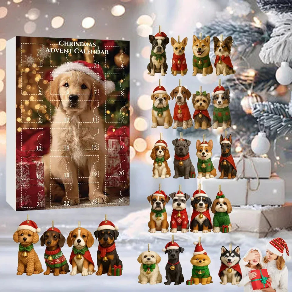 Christmas Gift Dog Advent Calendar 2025 Dog Lovers Christmas Countdown Advent Calendar