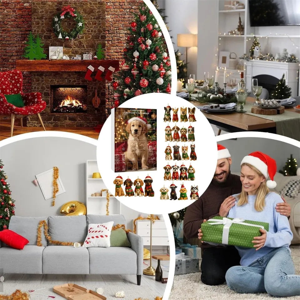 Christmas Gift Dog Advent Calendar 2025 Dog Lovers Christmas Countdown Advent Calendar