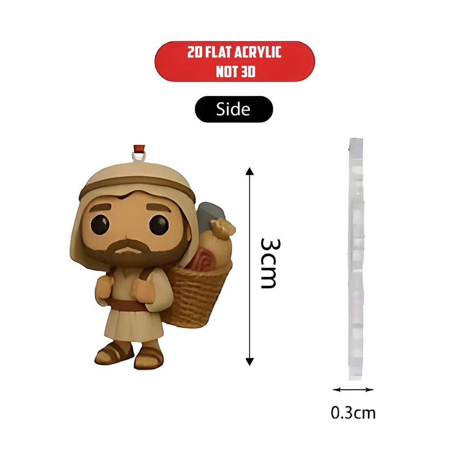 Christmas Gift Capybara Advent Calendar with 24 2D Flat Capybara Xmas Countdown Calendar