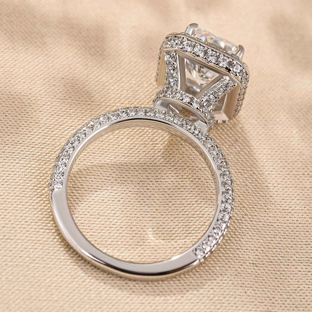 Maxine Noble Halo Radiant Cut Engagement Ring