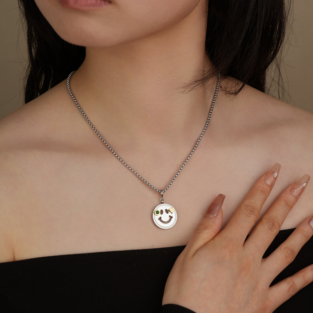 Emerald Smile Pendant Necklace